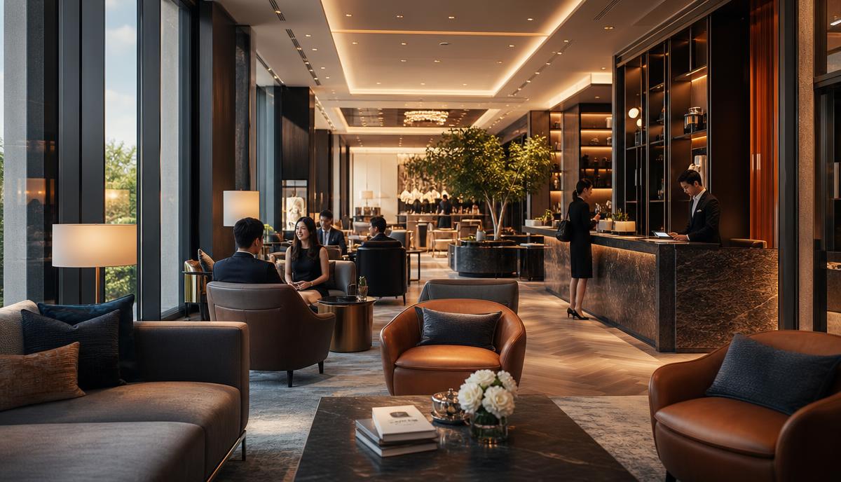 Premium consumer services and hospitality experience environment